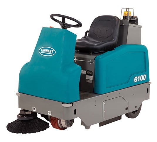 Walk behind scrubber